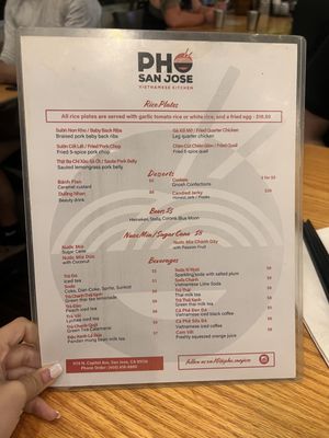 Menu photo 3 Pho San Jose San Jose, CA Menu photo 3 Pho San Jose San Jose, CA