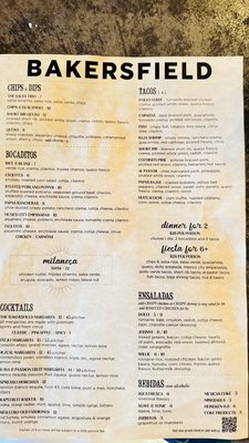 Menu photo 1 Bakersfield OTR Cincinnati, OH