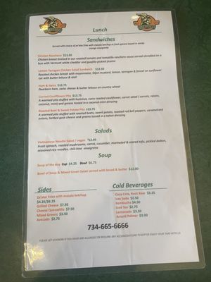 Menu photo 4 The Jefferson Market Ann Arbor, MI