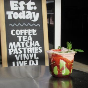 Established Today - Strawberry matcha - Coffee & Tea Near Me - Los Angeles, California