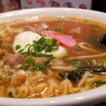 Sushi Qu - The hang over soup is a beef broth based soup with beef and an egg. Great for cold nights! You'll never go back to packaged ramen! - Sushi Bars Near Me - Watsonville, California Sushi Qu - The hang over soup is a beef broth based soup with beef and an egg. Great for cold nights! You'll never go back to packaged ramen! - Sushi Bars Near Me - Watsonville, California