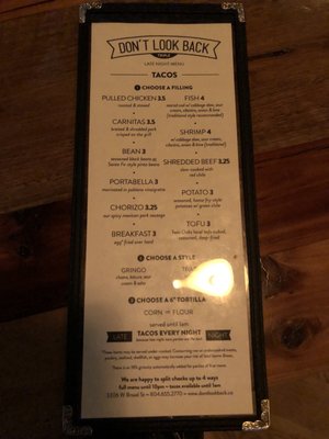 Menu photo 7 Dont Look Back Richmond, VA Menu photo 7 Dont Look Back Richmond, VA
