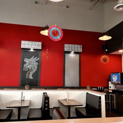 Big Taco and Seafood - Colorful seating area