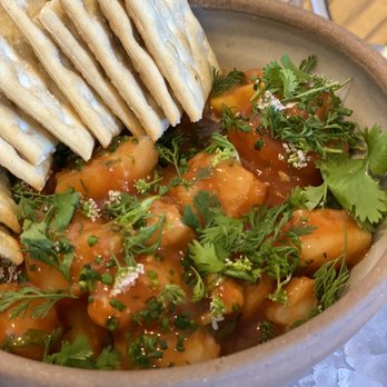Ernest - Mexican Shrimp coctel with saltines - New American Near Me - San Francisco, California Ernest - Mexican Shrimp coctel with saltines - New American Near Me - San Francisco, California