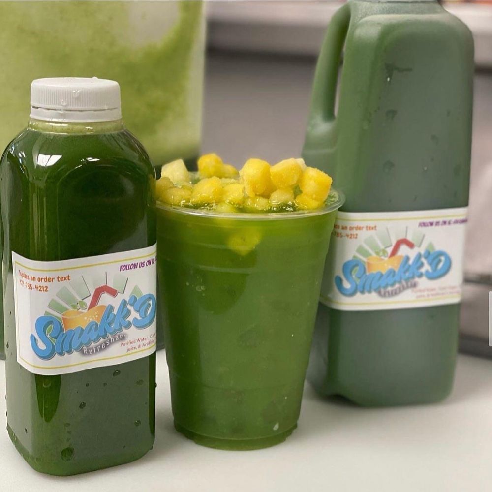 Smakk'D Refreshers & Teas - a green smoothie and a green juice - Coffee & Tea Near Me - Lakewood, California Smakk'D Refreshers & Teas - a green smoothie and a green juice - Coffee & Tea Near Me - Lakewood, California