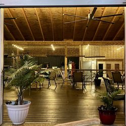 Guidon Brewing - Looking out at the deck from inside the taproom