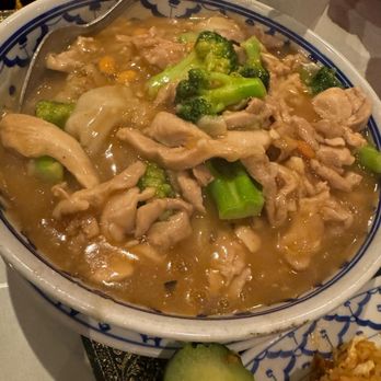 President Thai - Chicken noodles.  Lard Na - Thai Near Me - Pasadena, California