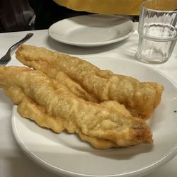 Filetti di Baccalà - Horrible, horrible, paste like batter, with uncooked fish