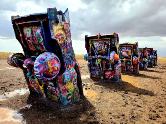 Cadillac Ranch by null