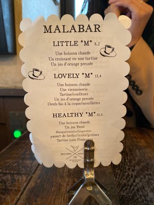 Menu photo 5 Malabar Paris, 75 Menu photo 5 Malabar Paris, 75