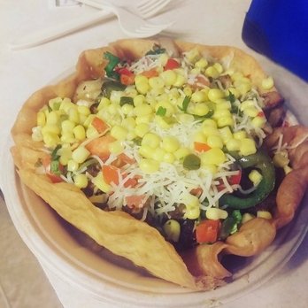 QDOBA Mexican Eats - Another taco salad  with the shell. You can also order it without. - Mexican Near Me - Edison, New Jersey