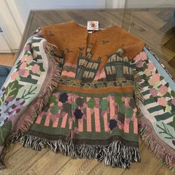 Little Lady Baby - This handmade, up cycled jacket is so cute on. And the details match up perfectly on both sides.