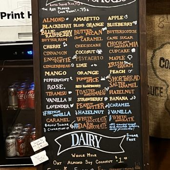 Sozo Coffeehouse - Syrup/sauce flavors - Coffee & Tea Near Me - Omaha, Nebraska