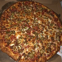 Pepperoni, Sausage, and Jalapeño Pizza