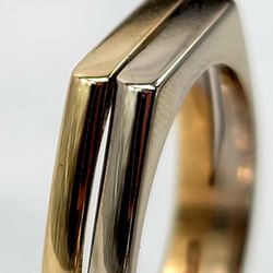 The Bench Jeweler - Two-toned gold double band