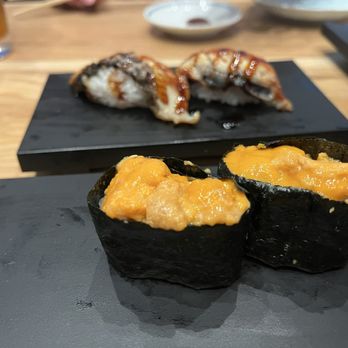 Sushi Zanmai - The uni is a must. Sprinkle the salt On it! - Sushi Bars Near Me - Los Angeles, California