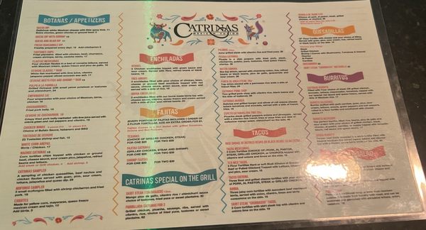 Menu photo 4 Catrinas Mexican Fusion Orlando, FL Menu photo 4 Catrinas Mexican Fusion Orlando, FL
