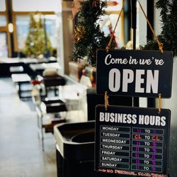 Come in we're open!