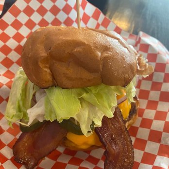 Gov's Fusion Cantina - Bacon Cheddar Burger - Burgers Near Me - Chapel Hill, North Carolina Gov's Fusion Cantina - Bacon Cheddar Burger - Burgers Near Me - Chapel Hill, North Carolina
