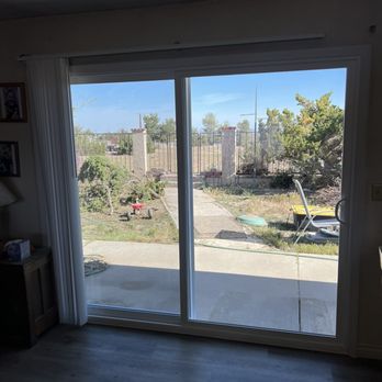 Andes Windows & Doors - View from indoors finished slider - Windows Installation Near Me - Norco, California