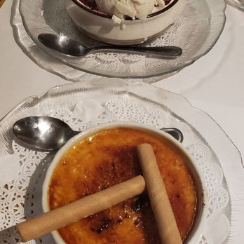 The Wharf - Creme brulee and berry cobbler - Seafood Near Me - Fort Bragg, California The Wharf - Creme brulee and berry cobbler - Seafood Near Me - Fort Bragg, California