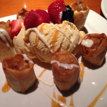 P.F. Chang's - Fried Bananas w/ Mango Pineapple ice cream - Chinese Near Me - The Woodlands, Texas P.F. Chang's - Fried Bananas w/ Mango Pineapple ice cream - Chinese Near Me - The Woodlands, Texas