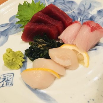 Sake 107 - Chefs choice: Tuna, Scallops, (I forgot?) - Izakaya Near Me - Petaluma, California