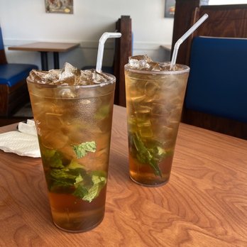 Truly Greek - Iced tea with fresh mint! Yummmm! - Mediterranean Near Me - Brandon, Florida Truly Greek - Iced tea with fresh mint! Yummmm! - Mediterranean Near Me - Brandon, Florida
