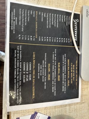 Menu photo 4 Yesterdays Sandwich Shop Weatherford, TX