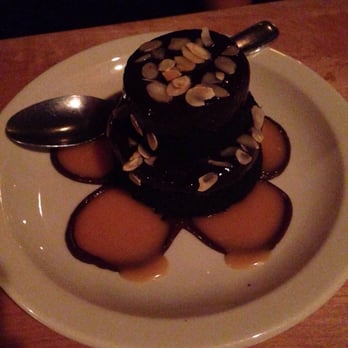 Black Bottle - Chocolate cake and vanilla gelato (gelato is on the inside) - New American Near Me - Seattle, Washington Black Bottle - Chocolate cake and vanilla gelato (gelato is on the inside) - New American Near Me - Seattle, Washington