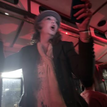 The Great Raleigh Trolley - Our drunk "tour guide" with beer in hand searching for tunes to blast on Pandora. - Bus Tours Near Me - Raleigh, North Carolina The Great Raleigh Trolley - Our drunk "tour guide" with beer in hand searching for tunes to blast on Pandora. - Bus Tours Near Me - Raleigh, North Carolina