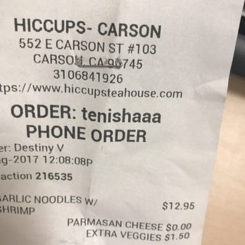 Hiccups Veo Cafe - Asian Fusion Near Me - Carson, California