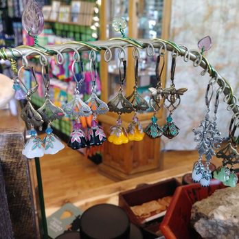 The Uncommon Cottage - No Monet hand painted fairy earrings. - Cards & Stationery Near Me - Seattle, Washington
