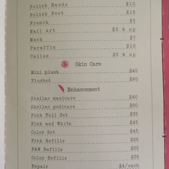 Plush Nails Studio - Service menu p.2 - descriptions can be found in the salon. - Day Spas Near Me - Houston, Texas Plush Nails Studio - Service menu p.2 - descriptions can be found in the salon. - Day Spas Near Me - Houston, Texas