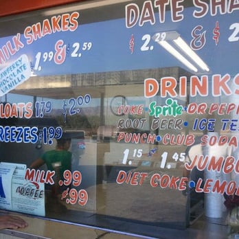 Burger Box - Menu is on the windows - Burgers Near Me - Indio, California