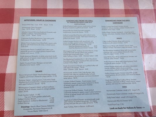Menu photo 1 Winnegance Restaurant & Bakery Bath, ME Menu photo 1 Winnegance Restaurant & Bakery Bath, ME