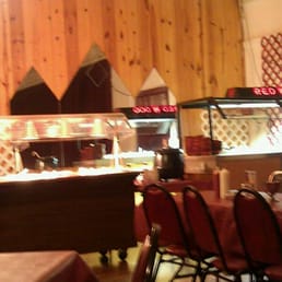 the buffet table