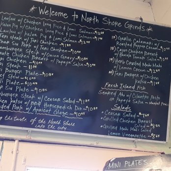 North Shore Grinds - Menu - Hawaiian Near Me - Honolulu, Hawaii North Shore Grinds - Menu - Hawaiian Near Me - Honolulu, Hawaii