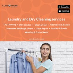 1-Less Chore Dry Cleaning, Shirts & More - Busy Routine? Can't spare the time to handle your laundry? Is it piling up for you to do on the weekend?