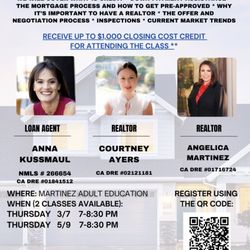 Angelica Martinez | AMP Real Estate & Staging - Homebuying 101 with AMP Real Estate & Staging at the Martinez Adult School