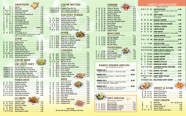 Menu photo 2 China King Fenton Township, MI