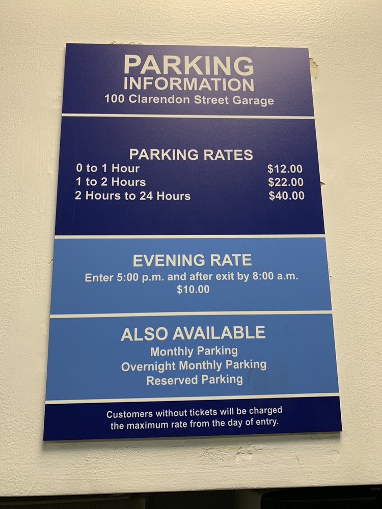100 CLARENDON STREET GARAGE Updated September 2024 22 Reviews 100