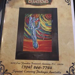 La Fuente Bar & Grill - Front menu