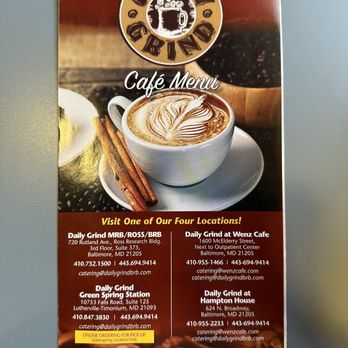 Daily Grind - Locations - Cafes Near Me - Lutherville-Timonium, Maryland Daily Grind - Locations - Cafes Near Me - Lutherville-Timonium, Maryland