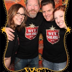 Wet Salon and Studio - Jessica, Eric, Jimmy, and Anne at the 15th anniversary party