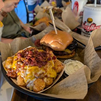 PorterHouse Burger Co - Loaded tots were also phenomenal - Burgers Near Me - Greensboro, North Carolina PorterHouse Burger Co - Loaded tots were also phenomenal - Burgers Near Me - Greensboro, North Carolina