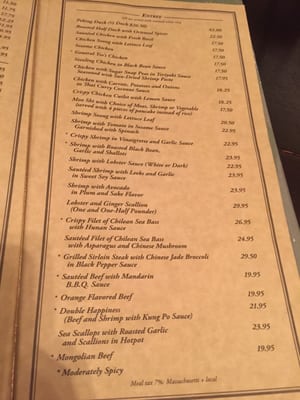 Menu photo 6 Bernard's Chestnut Hill, MA
