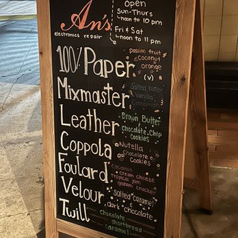 An’s Electronics Repair - Menu on 3/31/26 - Desserts Near Me - San Diego, California