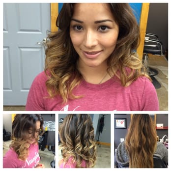 Exudes Glamour - The after of the technique of sweeping color throughout the hair. #babylights. #transformation, #ombré - Hair Salons Near Me - Houston, Texas Exudes Glamour - The after of the technique of sweeping color throughout the hair. #babylights. #transformation, #ombré - Hair Salons Near Me - Houston, Texas