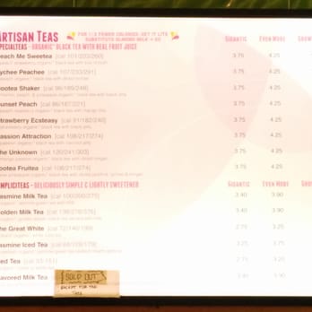 Tastea - Menu - Page 1 of 3 - Bubble Tea Near Me - Costa Mesa, California